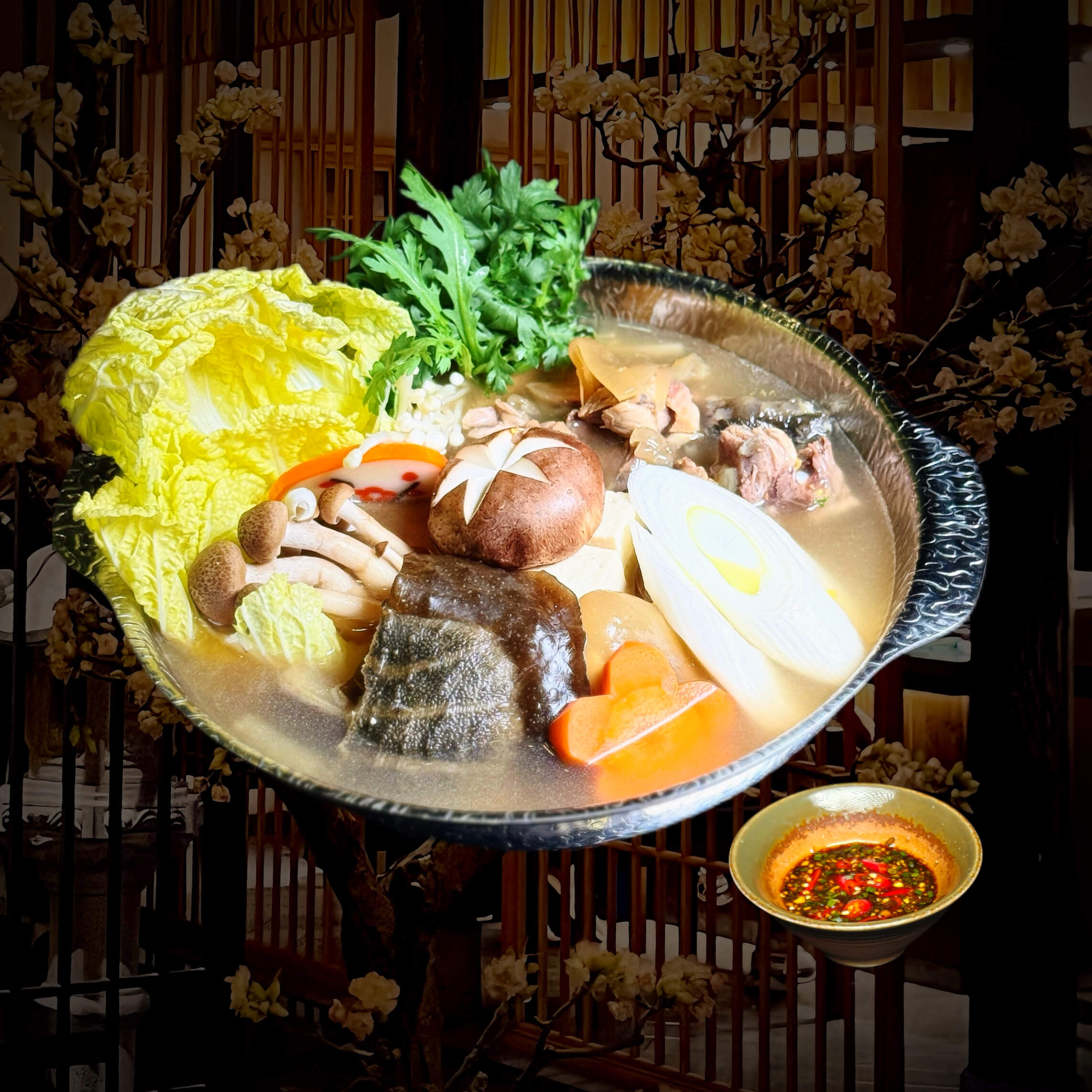 矶煮甲鱼养生锅