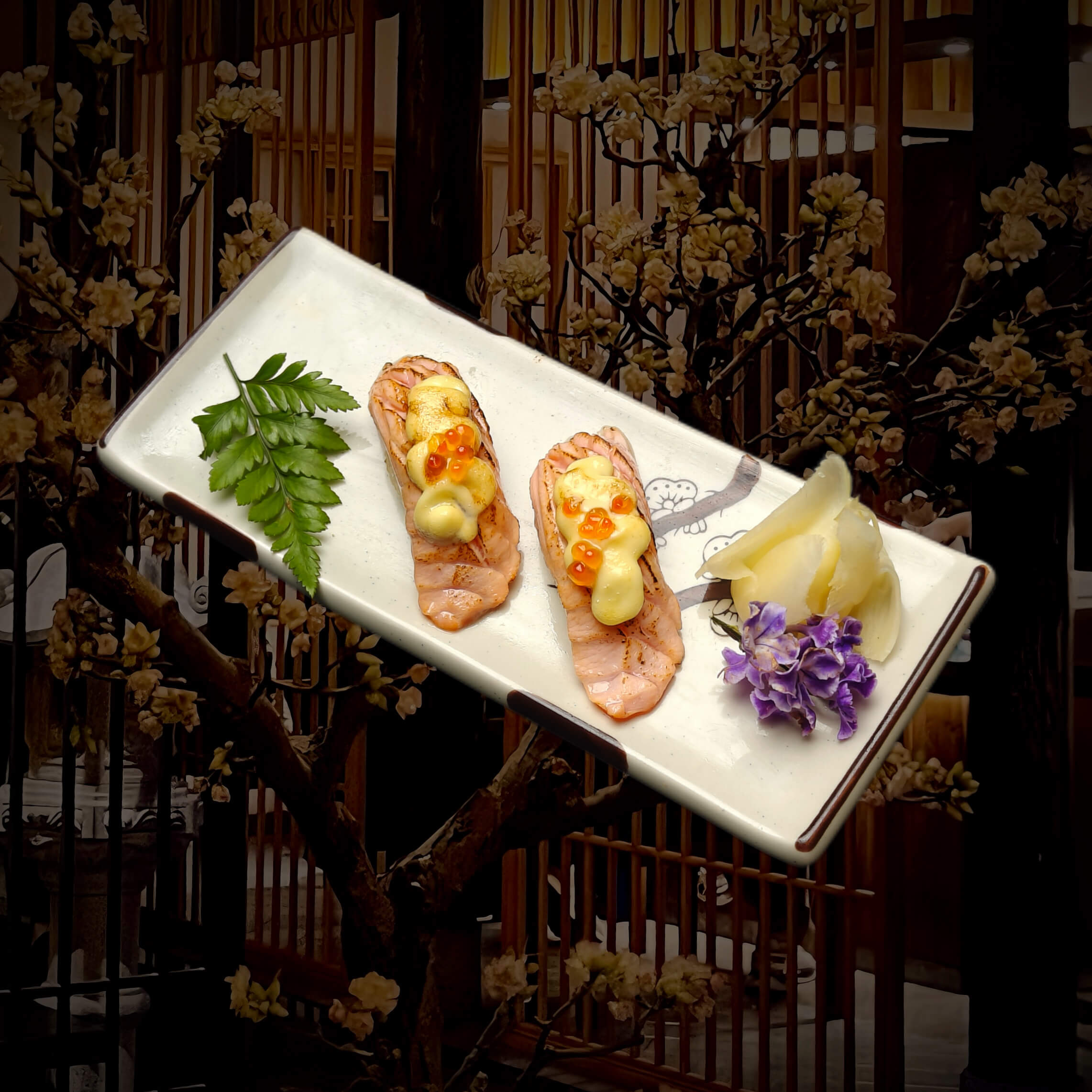 三文鱼炙烤寿司